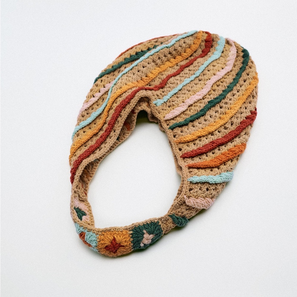 Zara Crochet Maxi Bucket Bag - Picture 2 of 6